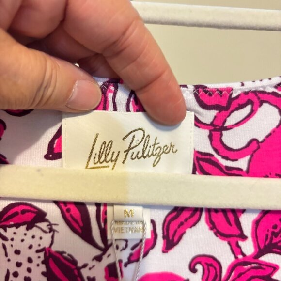 Lilly Pulitzer Anne Skirted Romper Dress Elderflower Blossom Pink Floral - Picture 6 of 16